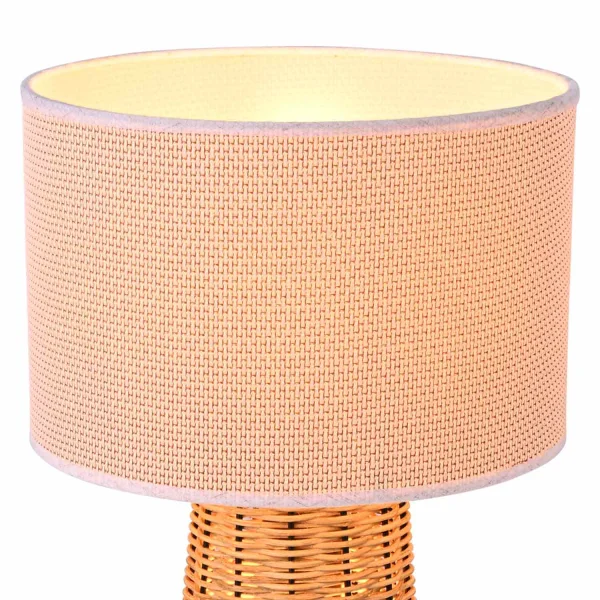 LAMPADA DA TAVOLO IN RATTAN CAROLINA