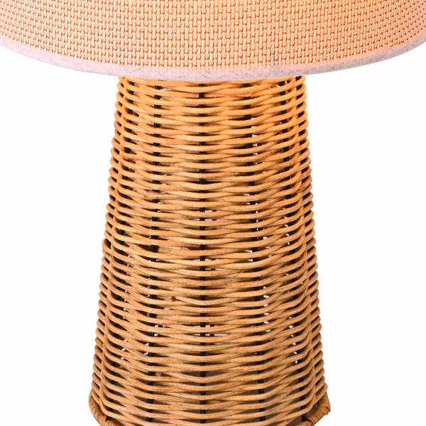 LAMPADA DA TAVOLO IN RATTAN CAROLINA