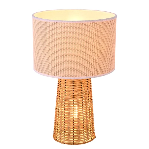 LAMPADA DA TAVOLO IN RATTAN CAROLINA