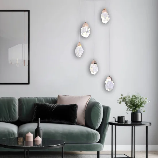 LAMPADA DA SOFFITTO LED 5 LUCI 24 W 4000K GISELLE