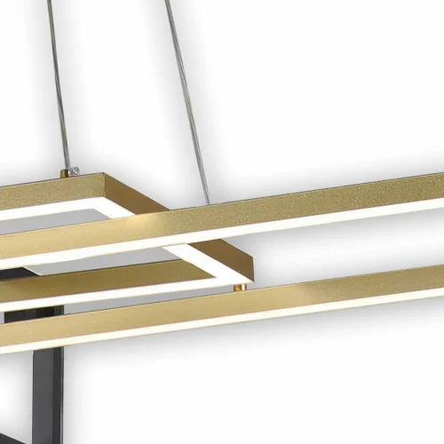 LAMPADA DA SOFFITTO LED ORIENTABILE 40 W NERO/ORO ATTICUS