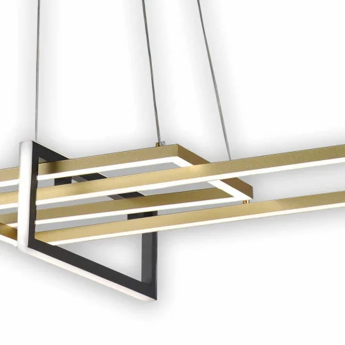 LAMPADA DA SOFFITTO LED ORIENTABILE 40 W NERO/ORO ATTICUS