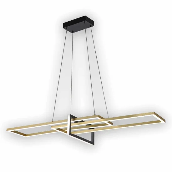 LAMPADA DA SOFFITTO LED ORIENTABILE 40 W NERO/ORO ATTICUS