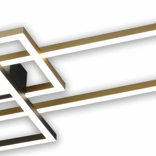 PLAFONIERA LED ORIENTABILE 110 W NERO/ORO ATTICUS