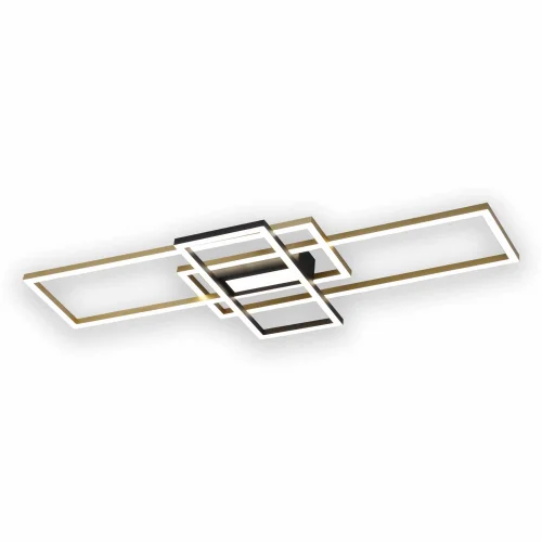 PLAFONIERA LED ORIENTABILE 110 W NERO/ORO ATTICUS