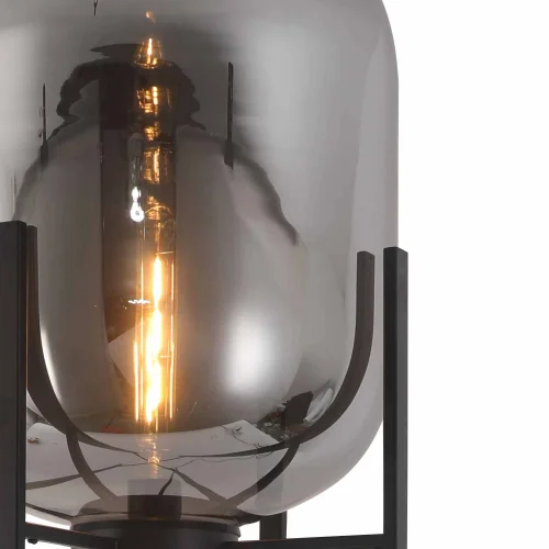 LAMPADA DA PIEDI NERA/FUMÉ CORDELIA LAMPADA DA PIEDI NERA/FUMÉ CORDELIA