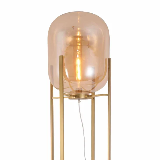 LAMPADA DA TERRA DORATO/AMBER CORDELIA 2