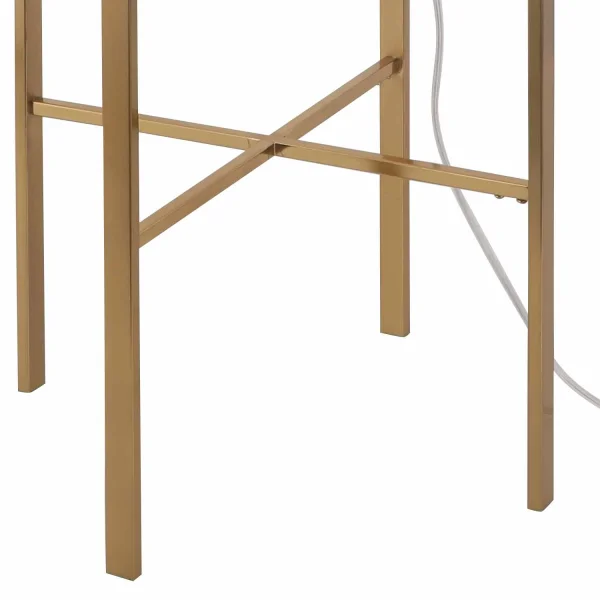 LAMPADA DA TERRA DORATO/AMBER CORDELIA