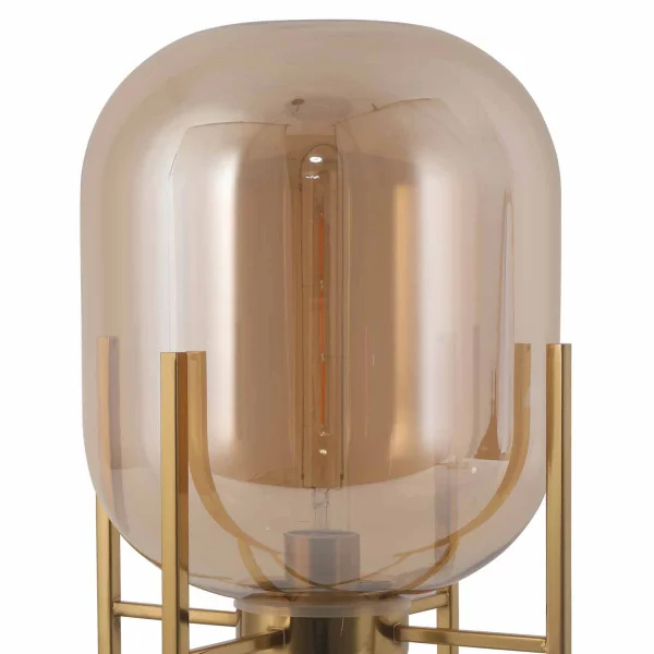 LAMPADA DA TAVOLO CORDELIA ORO/AMBRA LAMPADA DA TAVOLO CORDELIA ORO/AMBRA