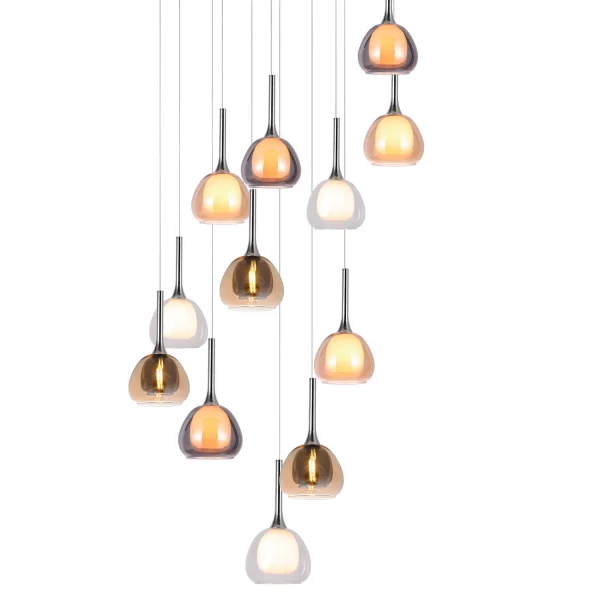 LAMPADA DA SCALA 12 LUCI E14 NOLINA