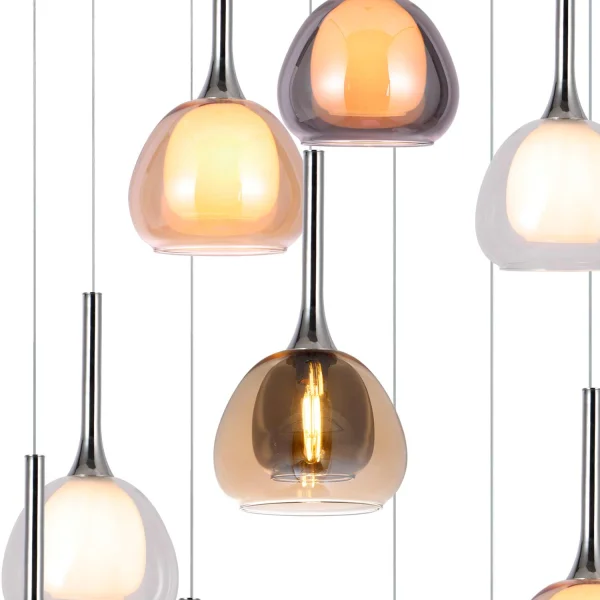 LAMPADA DA SCALA 12 LUCI E14 NOLINA
