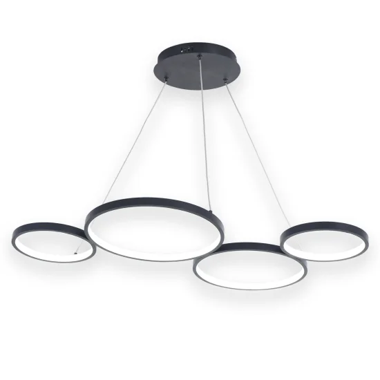 SOSPENSIONE A SOFFITTO LED 65W REGOLABILE NERO SERENA