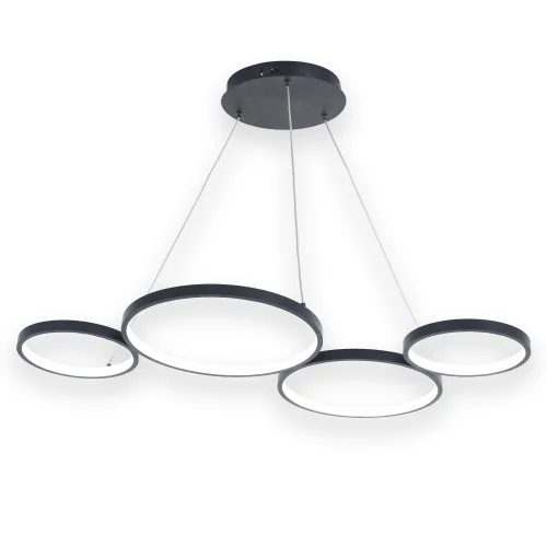 SOSPENSIONE A SOFFITTO LED 65W REGOLABILE NERO SERENA