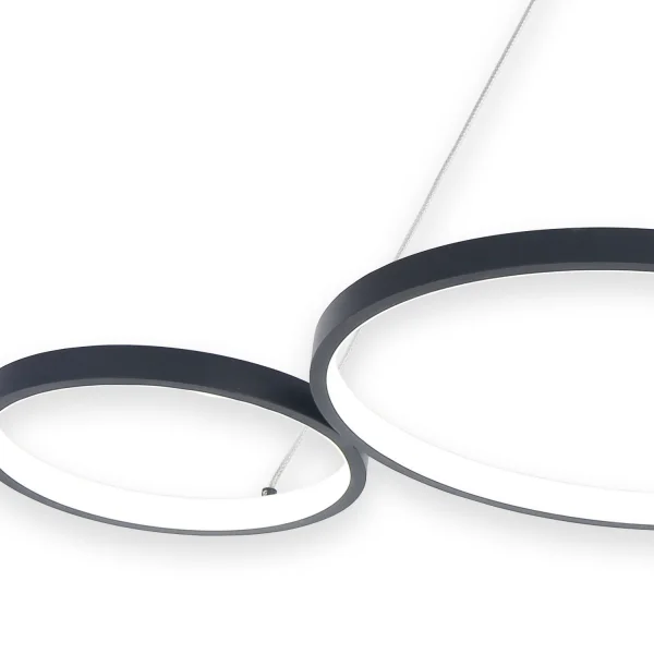 SOSPENSIONE A SOFFITTO LED 65W REGOLABILE NERO SERENA