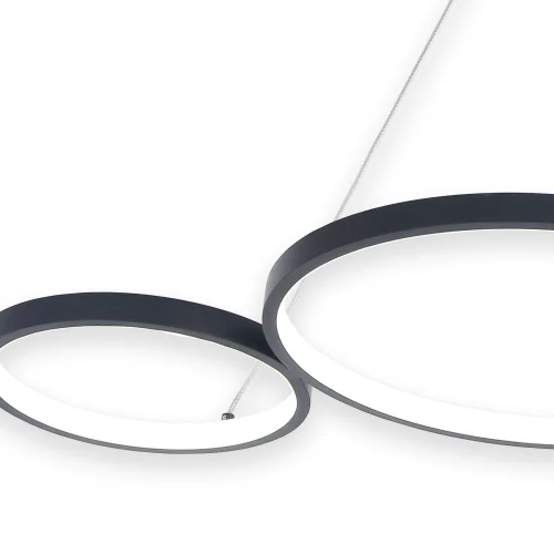 SOSPENSIONE A SOFFITTO LED 65W REGOLABILE NERO SERENA