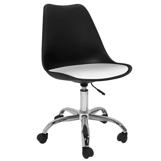 SEDIA A TORRE NERA/CUSCINO DA SCRIVANIA BIANCO