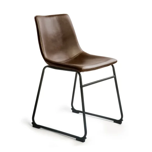 SILLA LENNIX VINTAGE MARRON