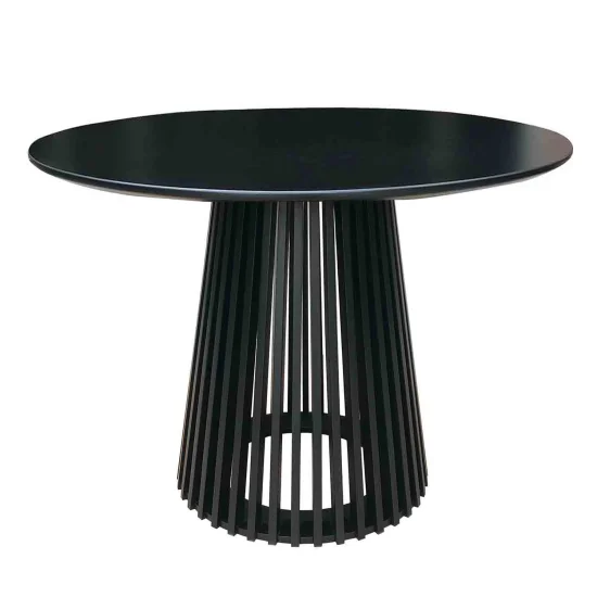 TAVOLO DA PRANZO IN LEGNO NERO NEREA