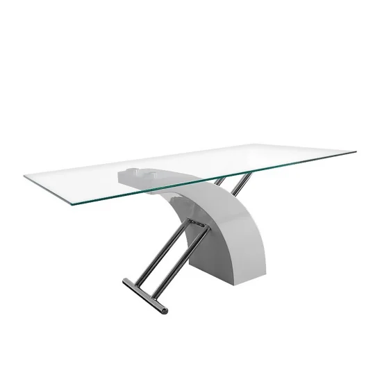 MESA DE CENTRO CLARITY TRANSP/BLANCA