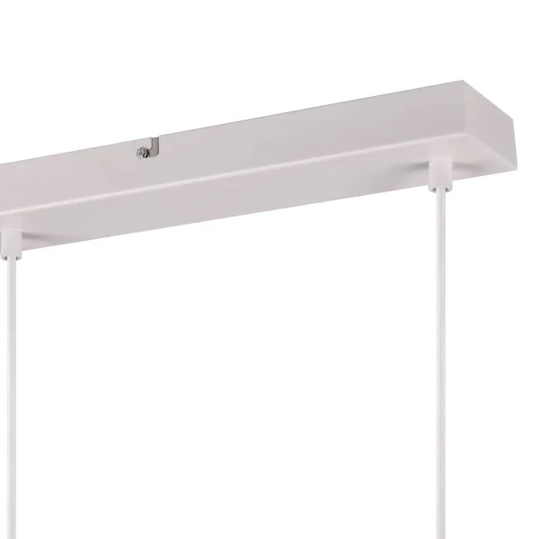 LAMPADARIO SOSPESO 3 LUCI IN METALLO BIANCO E27 BIRKITA