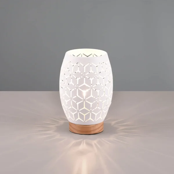 LAMPADA DA TAVOLO 1 LUCE METALLO BIANCO E27 BIRKITA LAMPADA DA TAVOLO 1 LUCE METALLO BIANCO E27 BIRKITA