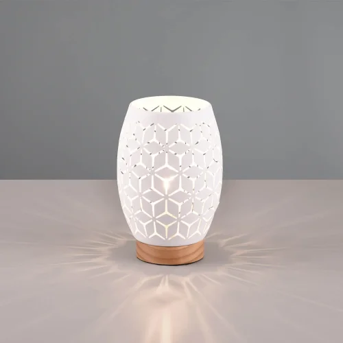 LAMPADA DA TAVOLO 1 LUCE METALLO BIANCO E27 BIRKITA LAMPADA DA TAVOLO 1 LUCE METALLO BIANCO E27 BIRKITA