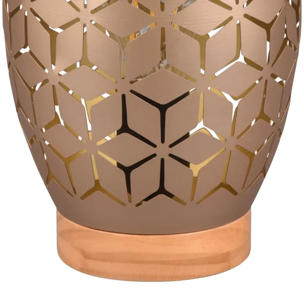 LAMPADA DA TAVOLO 1 LUCE METALLO COFFEE E27 BIRKITA LAMPADA DA TAVOLO 1 LUCE METALLO COFFEE E27 BIRKITA