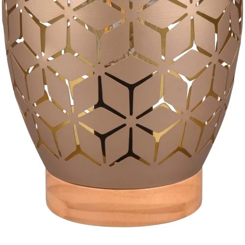 LAMPADA DA TAVOLO 1 LUCE METALLO COFFEE E27 BIRKITA LAMPADA DA TAVOLO 1 LUCE METALLO COFFEE E27 BIRKITA