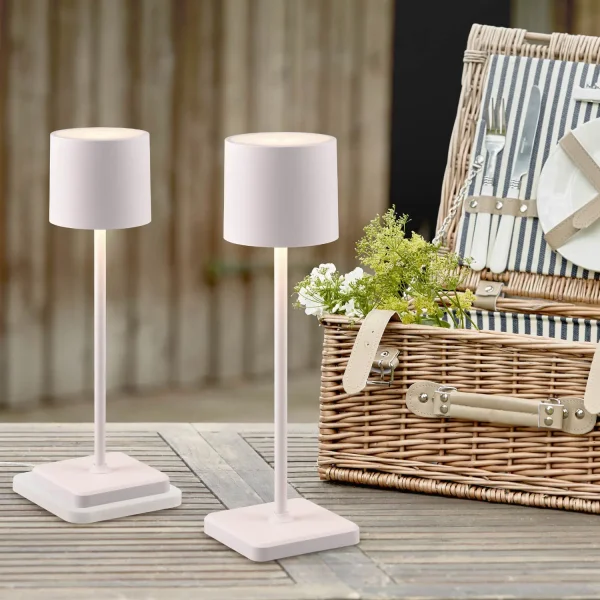 LAMPADA DA TAVOLO ESTERNA A LED 1,5 W REGOLABILE IP54 BIANCA FRISC