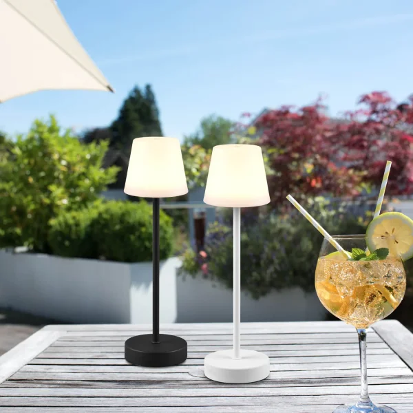 LAMPADA DA TAVOLO TATTILE LED REGOLABILE 2,2W IP44 BIANCO MINNA