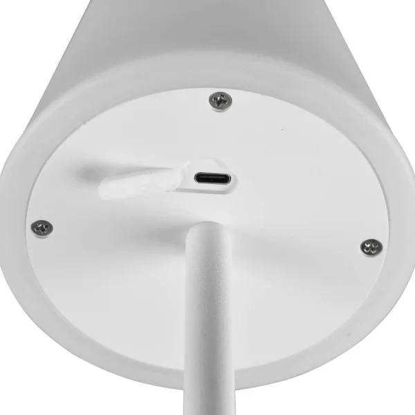LAMPADA DA TAVOLO TATTILE LED REGOLABILE 2,2W IP44 BIANCO MINNA