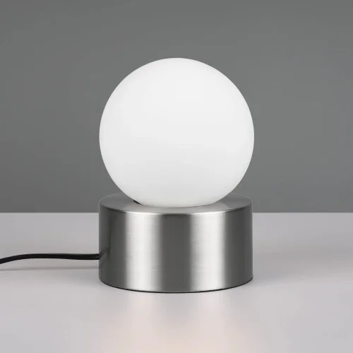 LAMPADA DA TAVOLO TATTILE NICKEL SATINATO E14 HESPERIA