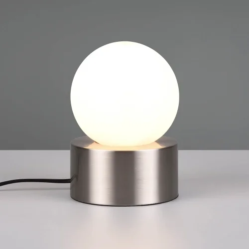 LAMPADA DA TAVOLO TATTILE NICKEL SATINATO E14 HESPERIA
