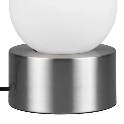 LAMPADA DA TAVOLO TATTILE NICKEL SATINATO E14 HESPERIA