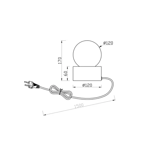 LAMPADA DA TAVOLO TATTILE NICKEL SATINATO E14 HESPERIA