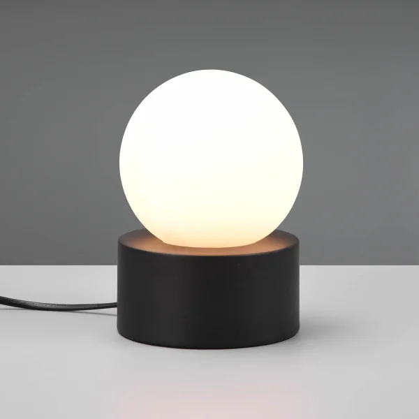LAMPADA DA TAVOLO TATTILE NERA E14 HESPERIA