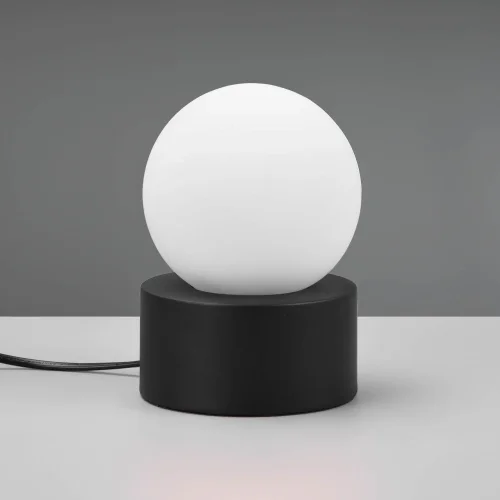 LAMPADA DA TAVOLO TATTILE NERA E14 HESPERIA