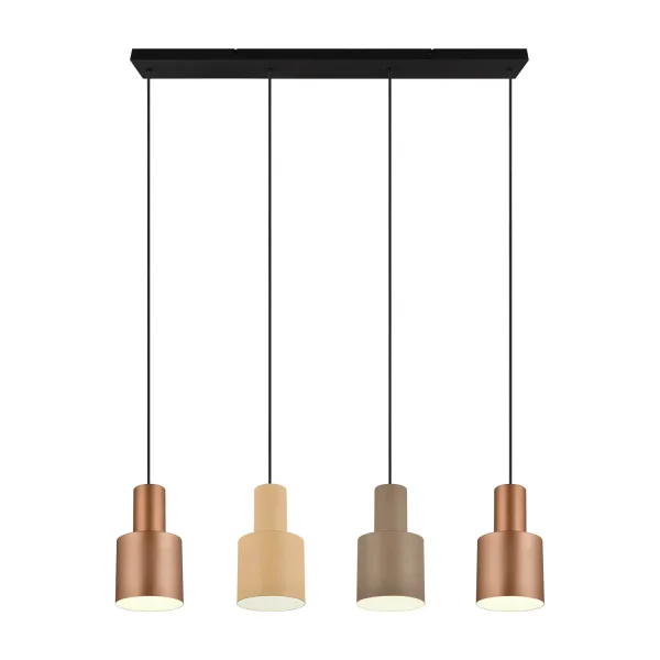 SOSPENSIONE DA SOFFITTO 4 LUCI E27 AQUILES