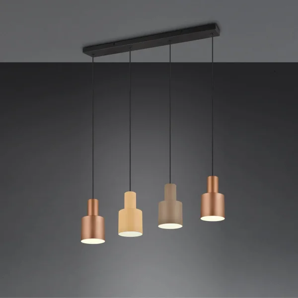 SOSPENSIONE DA SOFFITTO 4 LUCI E27 AQUILES