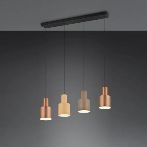 SOSPENSIONE DA SOFFITTO 4 LUCI E27 AQUILES