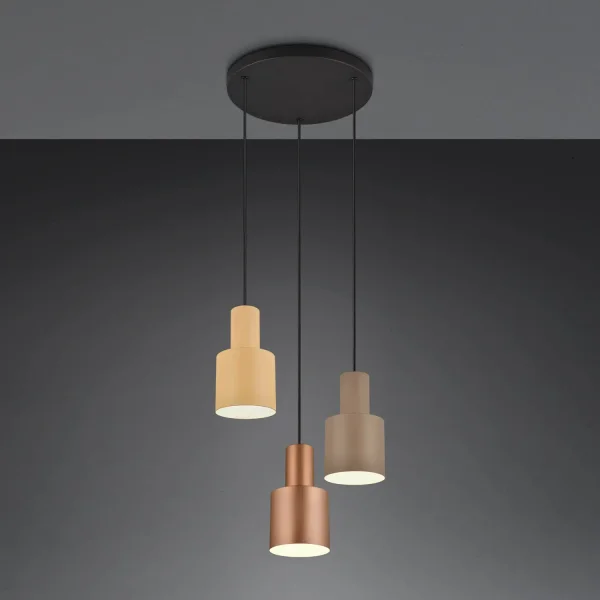 SOSPENSIONE A SOFFITTO 3 LUCI E27 AQUILES