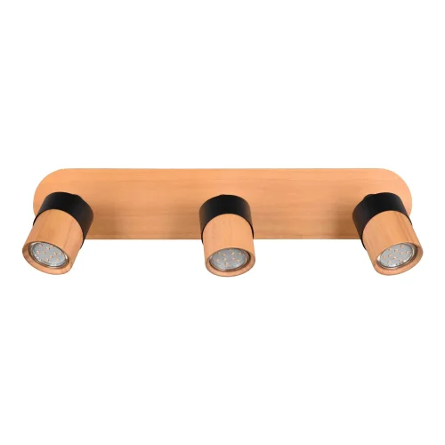 PROIETTORE A SOFFITTO 3 LUCI NERO AMARU GU10