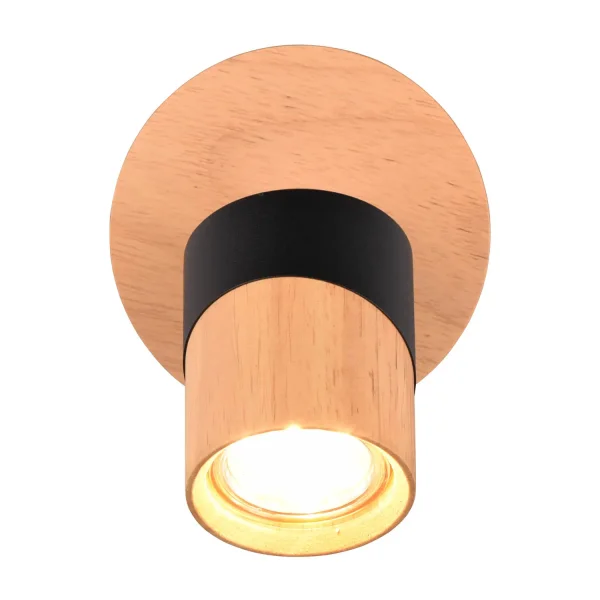 PROIETTORE DA SOFFITTO/PARETE 1 LUCE GU10 NERO AMARU