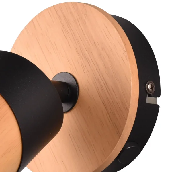 PROIETTORE DA SOFFITTO/PARETE 1 LUCE GU10 NERO AMARU