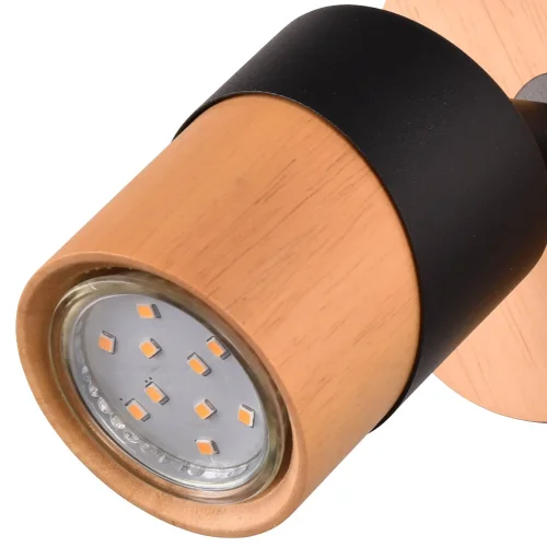 PROIETTORE DA SOFFITTO/PARETE 1 LUCE GU10 NERO AMARU