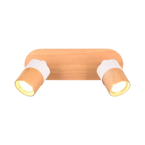 PROIETTORE DA SOFFITTO 2 LUCI GU10 BIANCO AMARU