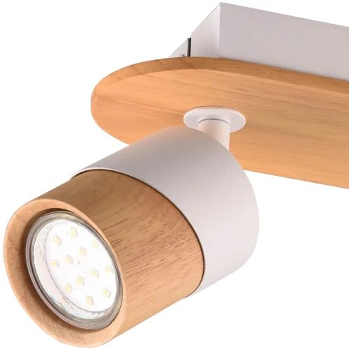 PROIETTORE DA SOFFITTO 2 LUCI GU10 BIANCO AMARU