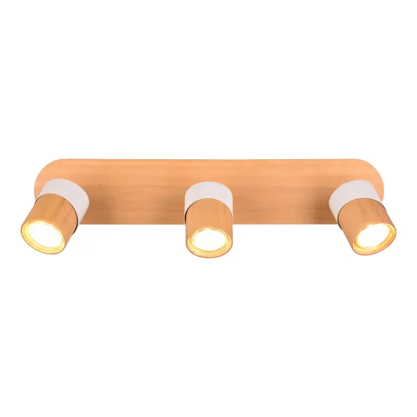 PROIETTORE DA SOFFITTO 3 LUCI GU10 BIANCO AMARU