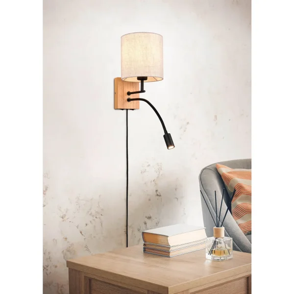 APPLIQUE DA PARETE FLEXO E27 SCHERMO CILINDRICO MARISOL