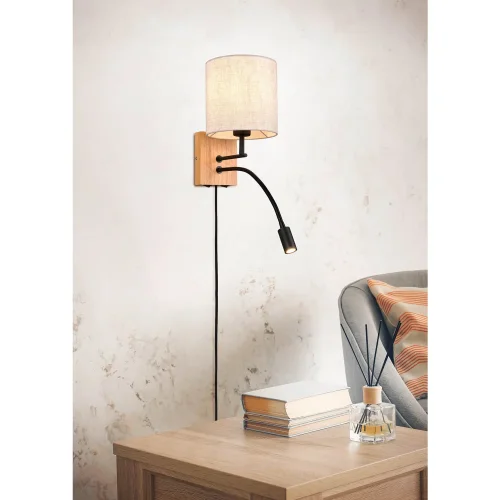 APPLIQUE DA PARETE FLEXO E27 SCHERMO CILINDRICO MARISOL